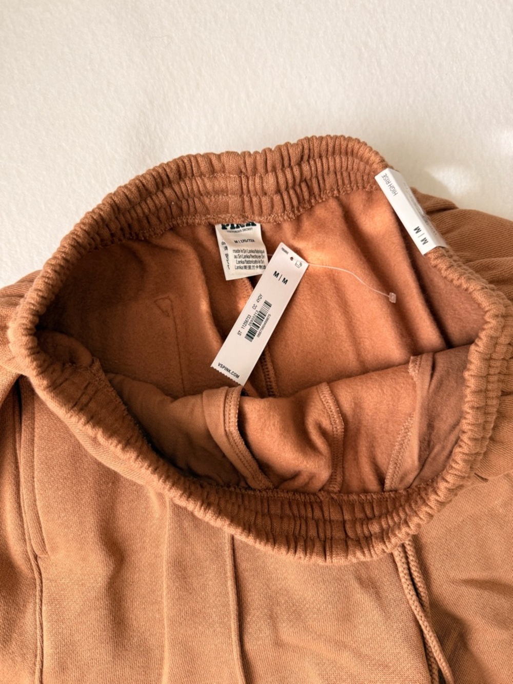 PINK Victoria’s Secret Ivy Fleece Sweatshirt + Wide Leg Pants Set | M | NWT - Picture 6 of 12